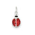 Enameled Lady Bug Charm in Sterling Silver