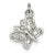 Sterling Silver Polished Butterfly Charm hide-image