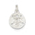 Polished Sand Dollar Charm in Sterling Silver