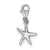 Polished Starfish Charm in Sterling Silver