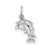 Polished Dolphin Charm in Sterling Silver