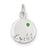Sterling Silver Emerald Stone Lucky Charm hide-image