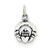 Sterling Silver Mini Antiqued Claddagh Charm hide-image