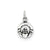 Mini Antiqued Claddagh Charm in Sterling Silver