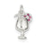 Sterling Silver Pink Preciosa Accented Wine Glass Charm hide-image