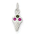 Sterling Silver Enameled Ice Cream Cone Charm hide-image