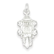 Sterling Silver Polished Cuckoo Clock Charm hide-image