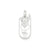 Polished Movable Cell Phone Charm in Sterling Silver