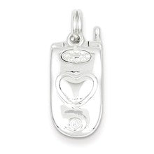 Sterling Silver Polished Movable Cell Phone Charm hide-image