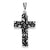 Sterling Silver Antiqued Cross Charm hide-image