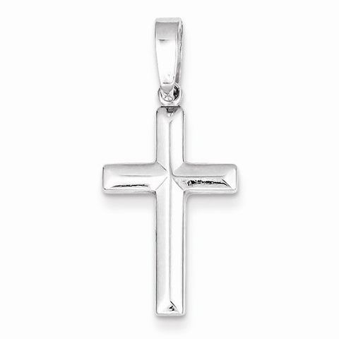 Sterling Silver Polished Cross Pendant, Dazzling Pendants for Necklace