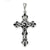 Antiqued Crucifix Charm in Sterling Silver