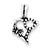 Sterling Silver Antiqued Heart Charm hide-image