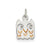 Yellow Enameled Owl Charm in Sterling Silver