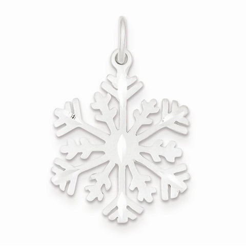 Sterling Silver Snowflake Pendant, Charm