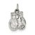 Boxing Gloves Charm in Sterling Silver