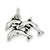 Sterling Silver Antiqued Dolphin Charm hide-image