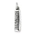 Sterling Silver Antiqued Hair Comb Charm hide-image