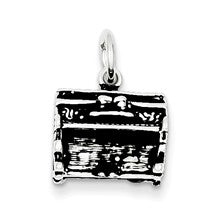 Sterling Silver Antiqued Piano Charm hide-image