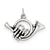Sterling Silver Antiqued French Horn Charm hide-image
