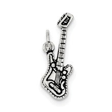 Sterling Silver Antiqued Electric Guitar Charm hide-image