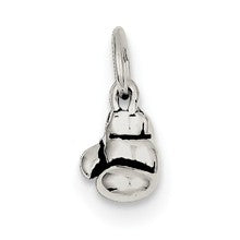 Sterling Silver Antiqued Boxing Glove Charm hide-image