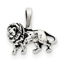 Sterling Silver Antiqued Lion Charm hide-image