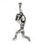 Antiqued Basketball Player Charm in Sterling Silver