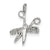 Comb & Scissors Charm in Sterling Silver