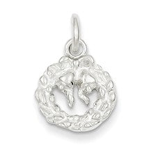 Sterling Silver Wreath Charm hide-image