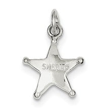Sterling Silver Sheriff's Badge Charm hide-image
