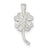 4-leaf Clover Charm in Sterling Silver
