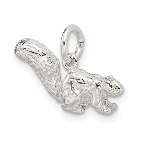 Squirrel Charm in Sterling Silver