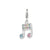 Amore La Vita Sterling Silver Swarovski Element Music Note Charm hide-image