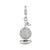 3-D Enameled Golf Ball Charm in Sterling Silver