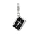 3-D Enameled Bible with Cross Charm in Sterling Silver