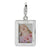 Polished Picture Frame Charm in Sterling Silver