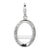 Oval Photo Charm in Sterling Silver