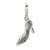 Swarovski Element/Enamel High Heel Charm in Sterling Silver