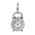 3-D Alarm Clock Charm in Sterling Silver