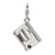 3-D Enameled Toaster Oven Charm in Sterling Silver