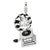 3-D Enameled Phonograph Charm in Sterling Silver