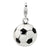 Amore La Vita Sterling Silver 3-D Enamel Soccer Ball Charm hide-image