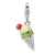 Amore La Vita Sterling Silver 3-D Enameled Ice Cream Cone Charm hide-image