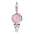 Amore La Vita Sterling Silver 3-D Enameled Pink Lollipop Charm hide-image