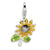 Amore La Vita Sterling Silver 3-D Enameled Sunflower Charm hide-image
