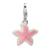 Amore La Vita Sterling Silver Enameled Pink Sparkle Starfish Charm hide-image