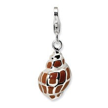 Amore La Vita Sterling Silver 3-D Enameled Shell Charm hide-image