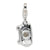 3-D Polished Movable Camera Charm in Sterling Silver
