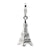 Amore La Vita Sterling Silver 3-D Enamel Swarovski Element Eiffel Tower Charm hide-image
